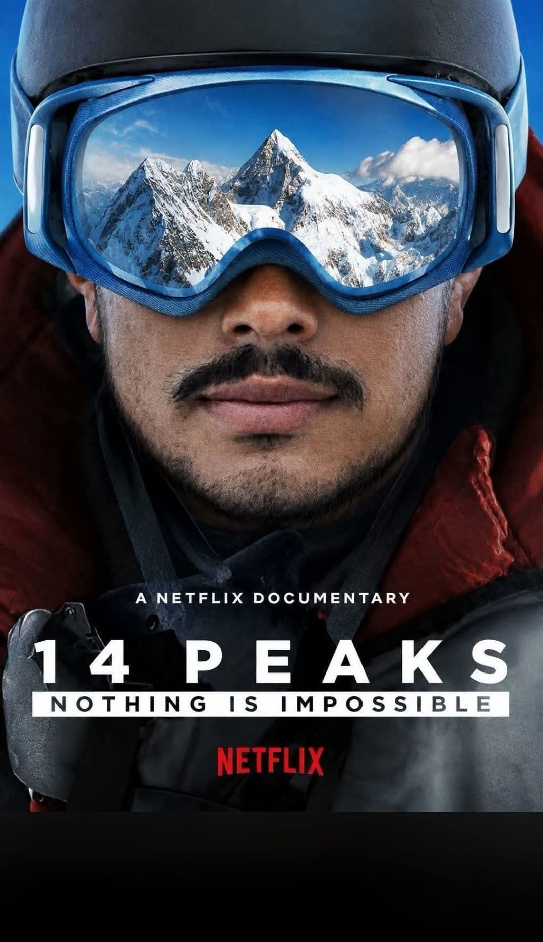 Nims Purja na posteru dokumentarca 14 Peaks: Nothing Is Impossible